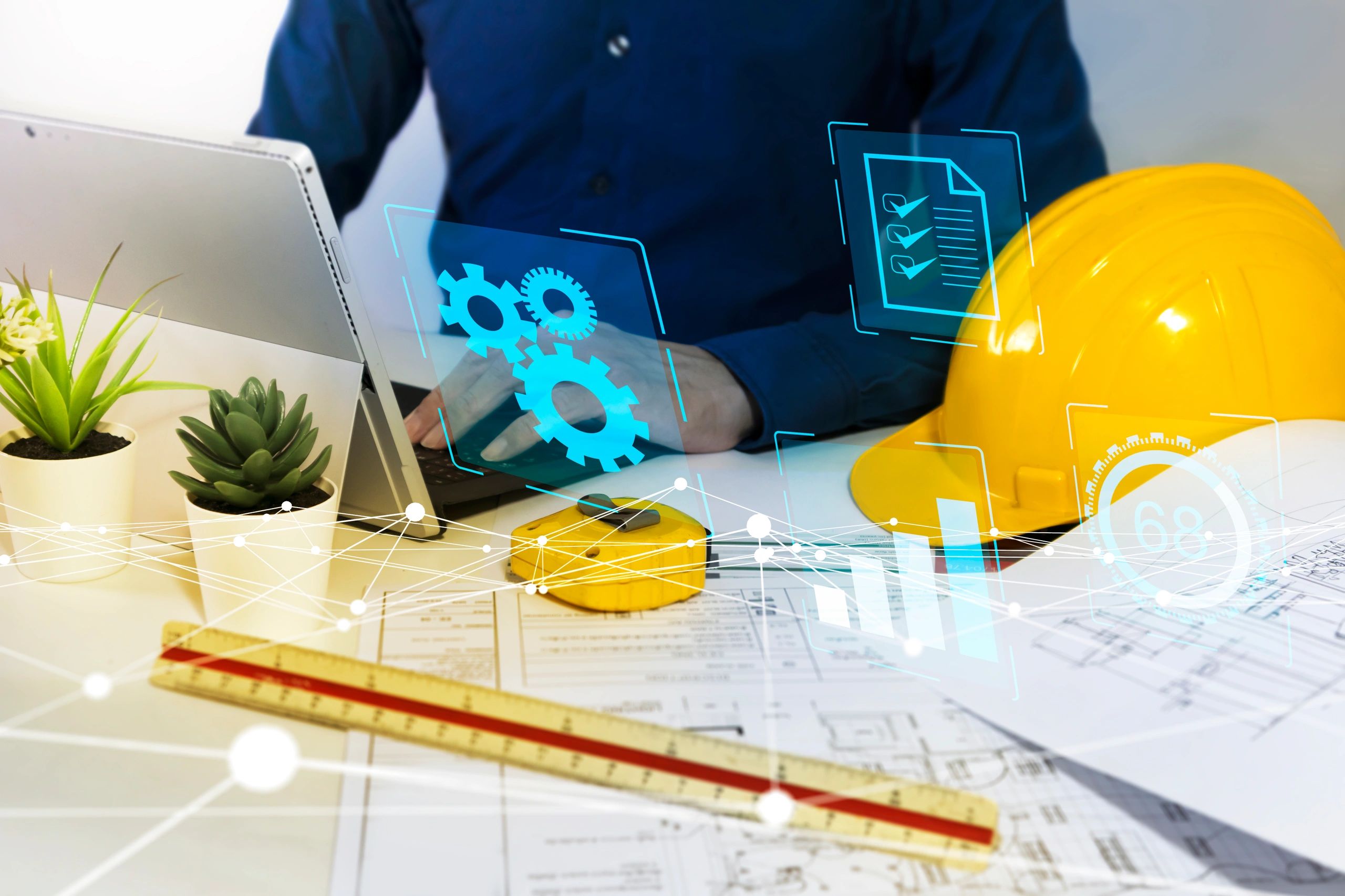 infrastructure construction project timeline engineering blueprint